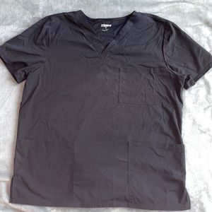 Black Scrubstar unisex scrub top